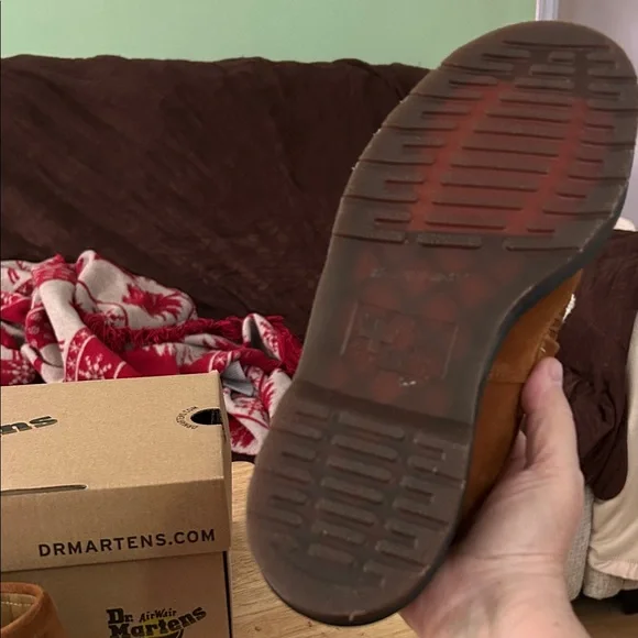 Dr. Martens Brown and White Flats - Picture 3 of 6